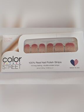 Color Street Coral Bay Nail Polish Strips New